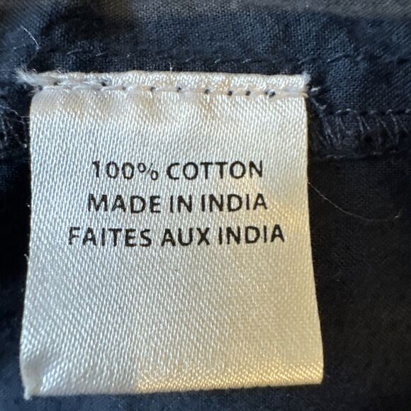 Misa Los Angeles Marieta Size Large Navy Sleeveless Eyelet Tasseled Mini Dress - Picture 7 of 13